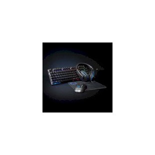 Combo de jeu kit | 5-en-1 | Clavier, casque, souris et tapis de souris | Noir | QWERTY | Disposition États-Unis