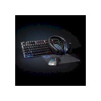 Combo de jeu kit | 5-en-1 | Clavier, casque, souris et tapis de souris | Noir | QWERTY | Dispostion Hollande