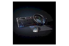 Combo de jeu kit | 5-en-1 | Clavier, casque, souris et tapis de souris | Noir | QWERTY | Dispostion Hollande