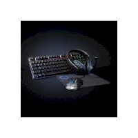 Combo de jeu kit | 5-en-1 | Clavier, casque, souris et tapis de souris | Noir | QWERTZ | Disposition Allemagne