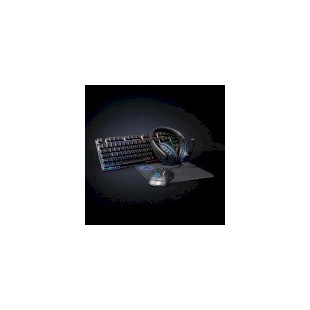 Combo de jeu kit | 5-en-1 | Clavier, casque, souris et tapis de souris | Noir | AZERTY | Disposition France