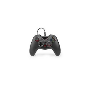 Manette de jeu | USB Type-A | Alimenté par port USB | PC | Nombre de boutons: 12 | Longueur de corde: 1.60 m | Noir