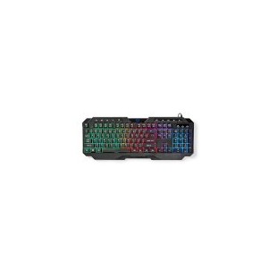 Clavier de jeu filaire | USB Type-A | Clés à membrane | LED | QWERTY | Disposition États-Unis | Alimenté par port USB | Longueur