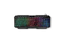 Clavier de jeu filaire | USB Type-A | Clés à membrane | LED | AZERTY | Disposition France | Alimenté par port USB | Longueur du 
