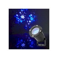 Lumière Décorative | Projecteur à LED pour flocons de neige | Cristaux de glace blancs et bleus | Intérieur ou extérieur
