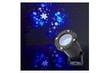 Lumière Décorative | Projecteur à LED pour flocons de neige | Cristaux de glace blancs et bleus | Intérieur ou extérieur