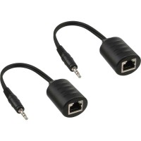 Câble audio sur réseau local / Ethernet / RJ45 InLine® 3,5 mm max. Ensemble complet de 50m