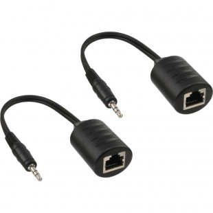 Câble audio sur réseau local / Ethernet / RJ45 InLine® 3,5 mm max. Ensemble complet de 50m