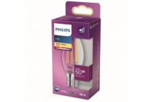 Philips ampoule LED Equivalent 60W E14 Blanc chaud Non dimmable, Verre