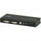 Extension de console Aten CE604, 2x DVI + clavier / souris USB + audio + kit d'extension RS232, jusqu'à 60 m