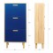 Meuble a chaussures - Pieds bois de pin bleu - LILA