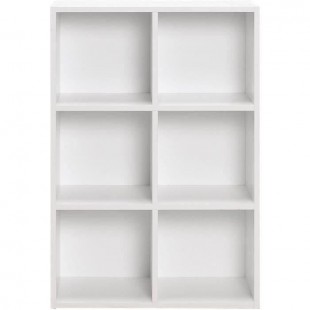 Meuble de rangement MIXCLUB 6 cases - Blanc - L 61,2 x P 30 x H 91 cm