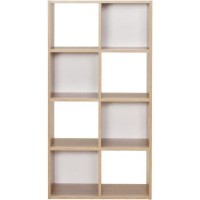 Meuble de rangement MIXCLUB 8 cases - Décor chene- L 61,2 x P 30 x H 120,7 cm