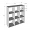 Meuble de rangement MIXCLUB 9 cases - Blanc - L 91x P 30 x H 91 cm