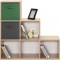 Meuble de rangement MIXCLUB 6 cases escalier- Décor chene - L 91x P 30 x H 91 cm