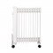 Radiateur électrique bain d'huile 2500W OCEANIC - 3 puissances - 11 éléments - Blanc - Mobile