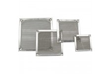 Grille ventilateur, InLine®, filtre aluminium, 60x60mm
