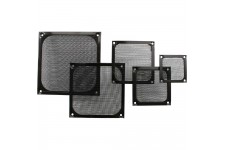 Grille ventilateur, InLine®, filtre aluminium, 60x60mm, noir