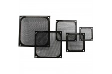 Grille ventilateur, InLine®, filtre aluminium, 120x120mm, noir