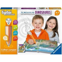 Ravensburger - tiptoi - Coffret complet lecteur interactif + Livre Je découvre les dinosaures - 4005556001439 - A partir de 4 an