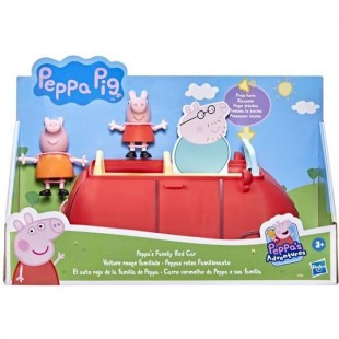 PEPPA PIG - Peppa's Adventures - Voiture rouge familiale - Jouet préscolaire avec phrases et effets sonores - des 3 ans