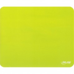 Tapis de souris InLine® antimicrobien ultra-mince 220x180x0,4mm vert (tendance jaune)