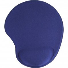 Tapis de souris InLine® avec repose-poignet en gel 230x205x20mm bleu