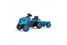 SMOBY Tracteur a pédales Farmer XL + Remorque - Bleu