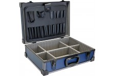 InLine® Toolbox verrouillable vide aluminium bleu / noir
