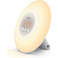 PHILIPS HF3500/01 Eveil lumiere SmartSleep - 10 réglages d'intensité lumineuse - Signal sonore agréable