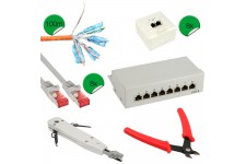 Kit d'installation réseau InLine® Cat.6
