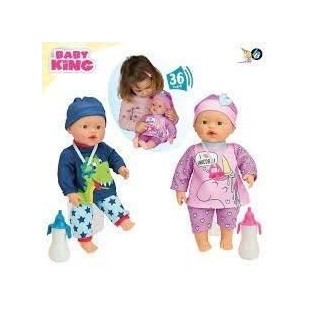 BABY KING Kit poupon + accessoires - 36 sons