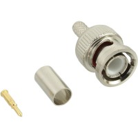 BNC prise Crimp RG59, pour câble vidéo