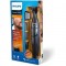 PHILIPS MG1100/16 - Tondeuse précision multistyles - 3 sabots barbe et mini rasoir - a piles