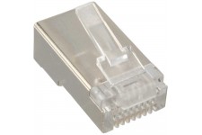 InLine® Crimp Connector RJ45 pour câbles rigides / câbles d'installation jusqu'à AWG24 10 pcs.