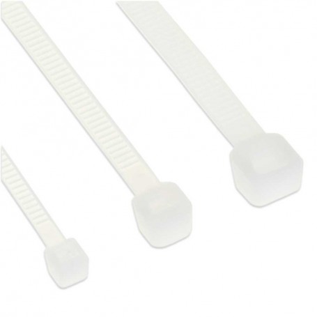 Attaches de câble InLine® longueur 300 mm largeur 3,6 mm blanc 100 pcs.