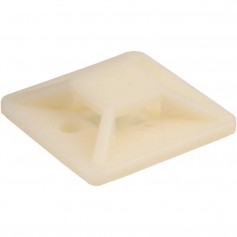 Colliers de fixation pour serre-câbles InLine®, adhésif 30x30mm, blanc, 10 pcs.