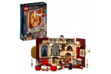 LEGO Harry Potter 76409 Le Blason de la Maison Gryffondor, Jouet avec 3 Minifigurines, Château de Poudlard