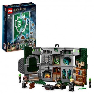 LEGO Harry Potter 76410 Le Blason de la Maison Serpentard, Jouet Château avec Figurine Draco Malfoy