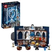 LEGO Harry Potter 76411 Le Blason de la Maison Serdaigle, Jouet avec 3 Figurines et Décoration Poudlard