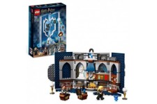 LEGO Harry Potter 76411 Le Blason de la Maison Serdaigle, Jouet avec 3 Figurines et Décoration Poudlard