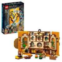 LEGO Harry Potter 76412 Le Blason de la Maison Poufsouffle, Jouet avec Figurines, Déco Château Poudlard