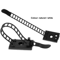 Serre-câble ajustable InLine®, 64 mm, blanc, 10 pièces