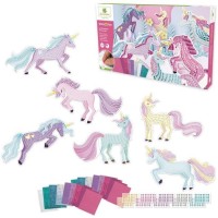 STICK'N FUN - XXL MAXI MOSAIQUES - LICORNES