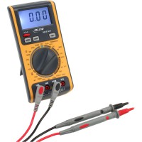Multimètre numérique InLine® 3 en 1 avec testeur de câble RJ45 / RJ11 et testeur de batterie