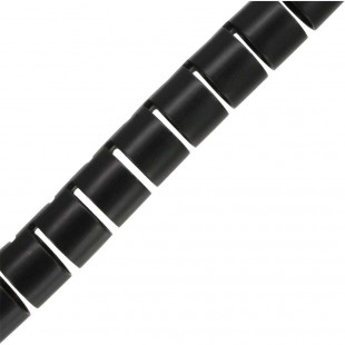 Canal de câble flexible InLine® 10m noir 15mm