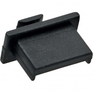 Protège-poussière, InLine®, pour USB A prise femelle, noir, conditionnement par 50