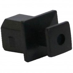Housse anti-poussière InLine® pour prises USB type B noires 50 pcs. pack