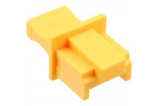 Protège-poussière, InLine®, pour RJ45 prise femelle, couleur: jaune