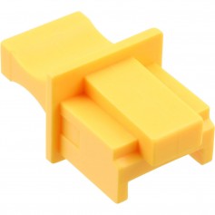 Protège-poussière, InLine®, pour RJ45 prise femelle, couleur: jaune